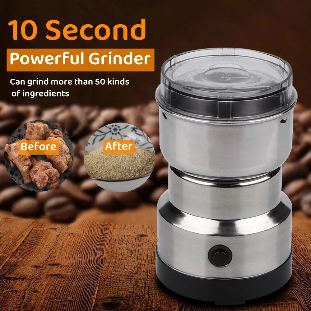 Mini Electric Grinder Stainless Steel Coffee Grinder For Coffee beans, Spices, Masala Grinder Machine 220V